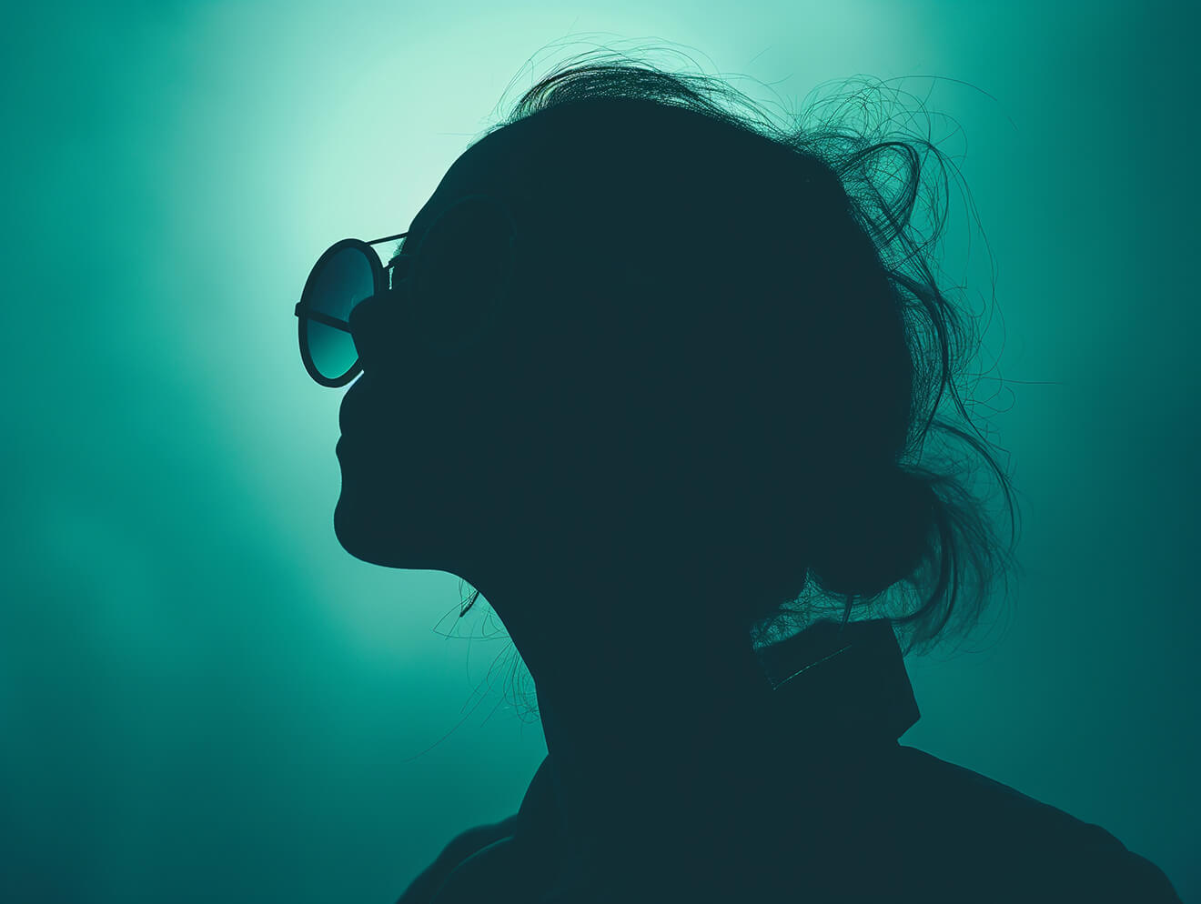 Contemplative-Silhouette-in-Teal Contemplative-Silhouette-in-Teal
